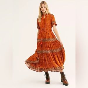 Rare Feelings Maxi Dress (Rust)